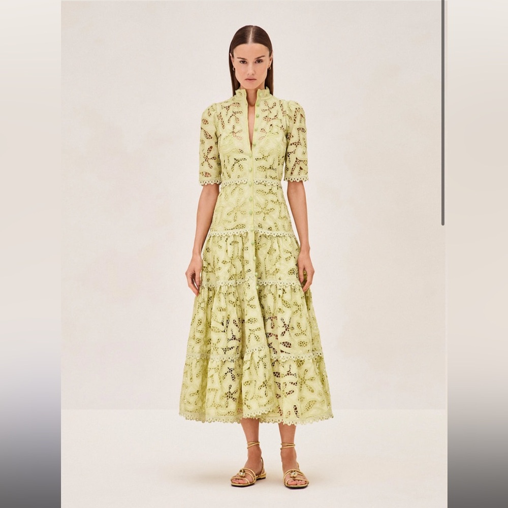 Alexis Ledina Dress in Citron size M.